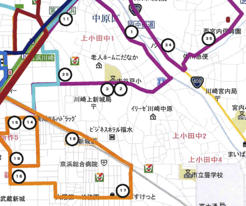 通園バス運行範囲右下